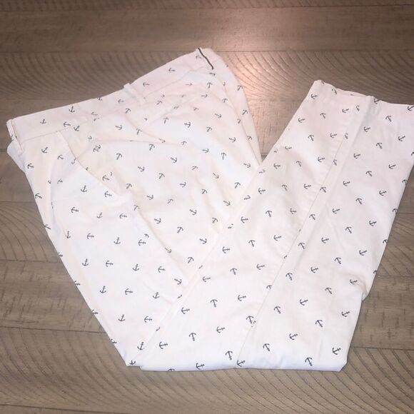 Nautica’s Anchor’s Away Cropped Cotton Stretch Pants 4 Convenient Pockets SOFT! - Picture 1 of 17